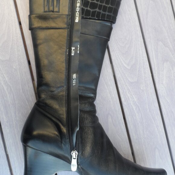 Winter genuine leather boots with sheepskin lining - Size 8 - Picture 13 of 14